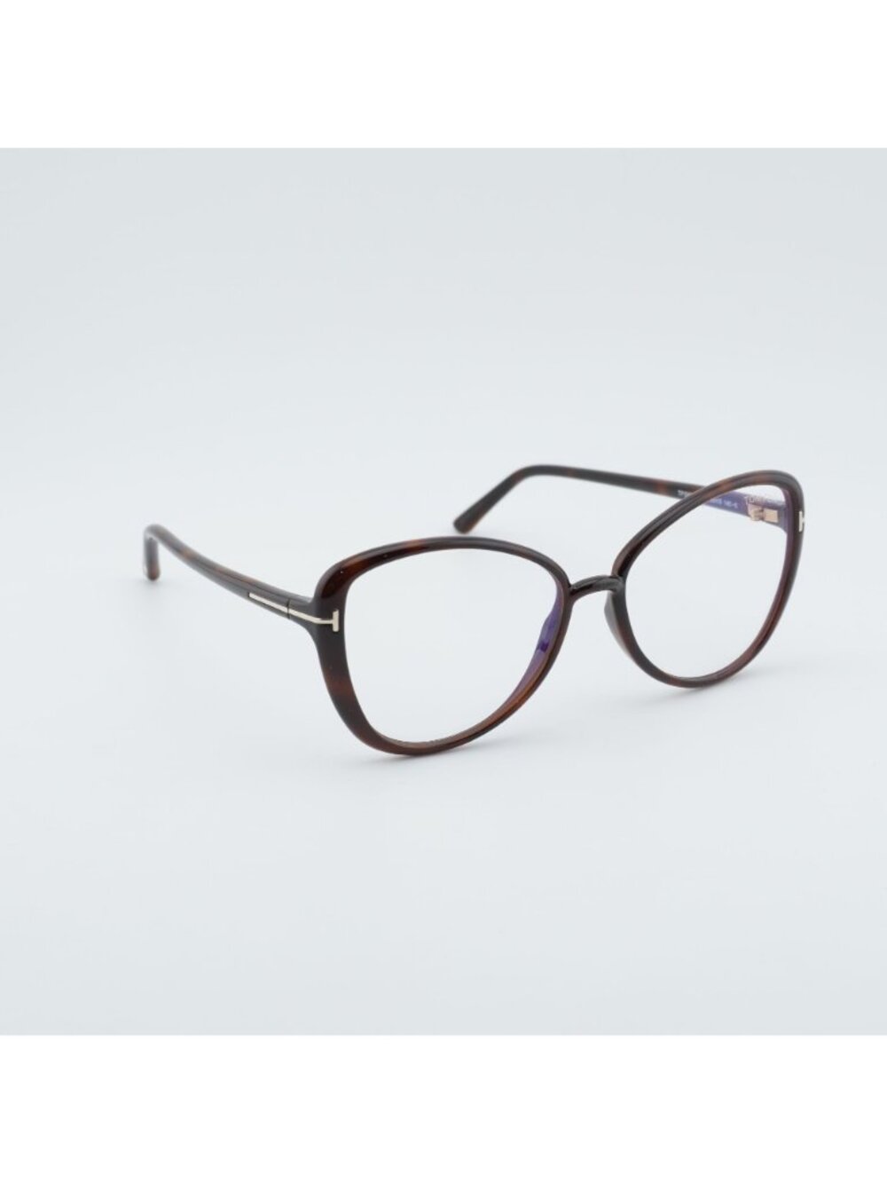 Tom Ford FT5907-B 052 Eyeglasses Havana 55mm Butterfly Frame, Blue Light Block - Picture 5 of 10